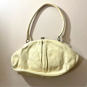 HOBO INT cream off white shoulder bag with ball clasp